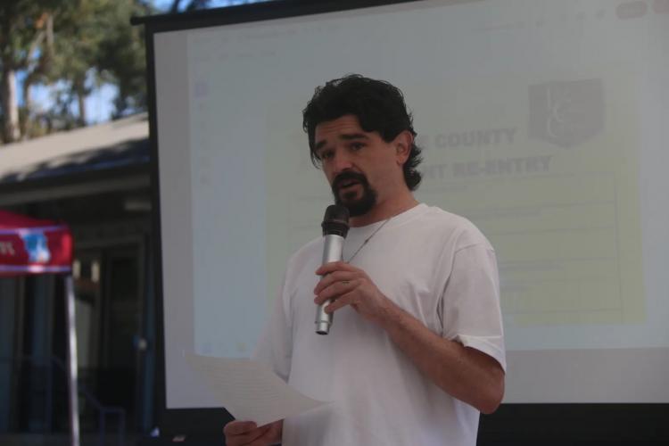 Dustin Lawson, keynote speaker 
Photo by William Roller