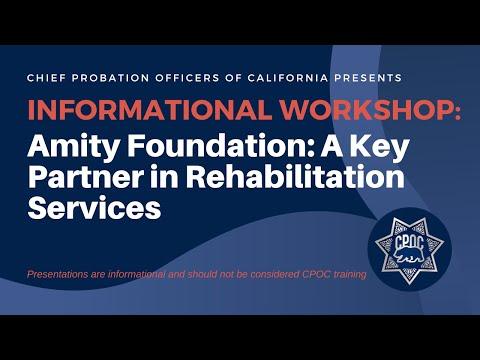 Informational Workshop: Amity Foundation – A Key Partner  in Rehabilitation Services