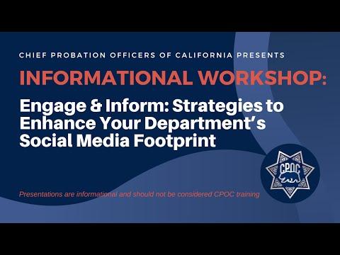 Informational Workshop: Strategies to Enhance Your Department’s Social Media Footprint