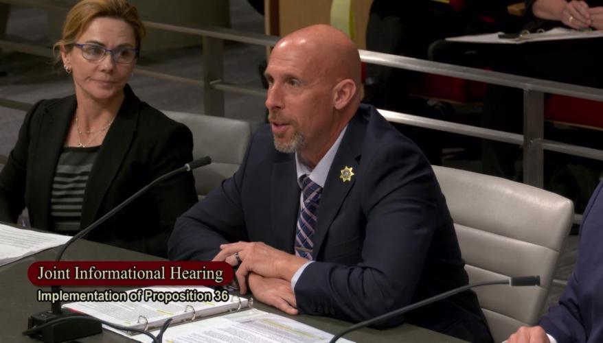 CPOC President and Chief Probation Officer of San Joaquin County, Steve Jackson, testified at a joint informational hearing of the Senate Public Safety Committee and the Senate Budget and Fiscal Review Subcommittee No. 5 on Corrections, Public Safety, Judiciary, Labor, and Transportation